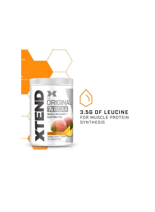 Xtend The Original 7G BCAA Muscle Recovery + Electrolytes, Mango Madness Flavor - 30 Servings