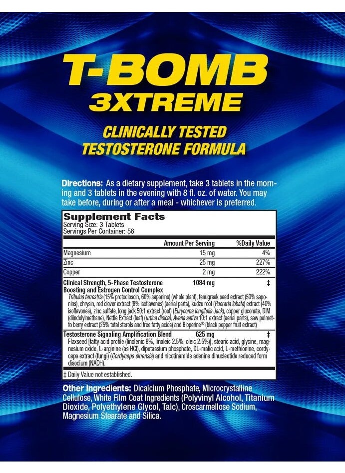 MHP, 3Xtreme, Energy Booster, 168 Caps, 56 Servings