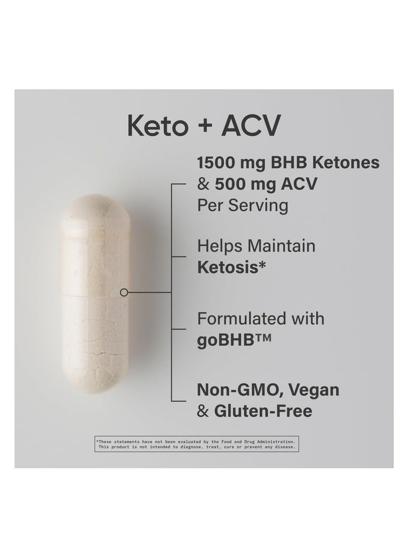 SR Keto+ACV Boosts Ketones 1500mg 120 veggie capsules