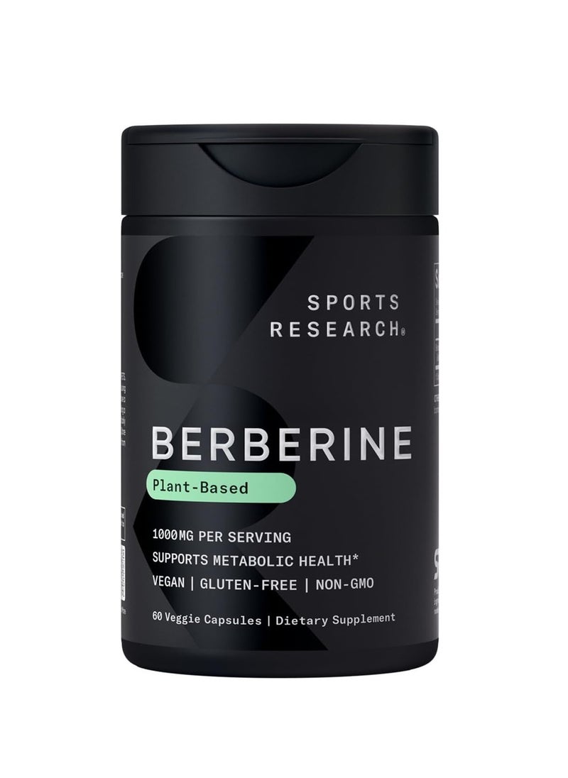 SR Berberine Plant Based 500mg per Serving 60 veggie capsules