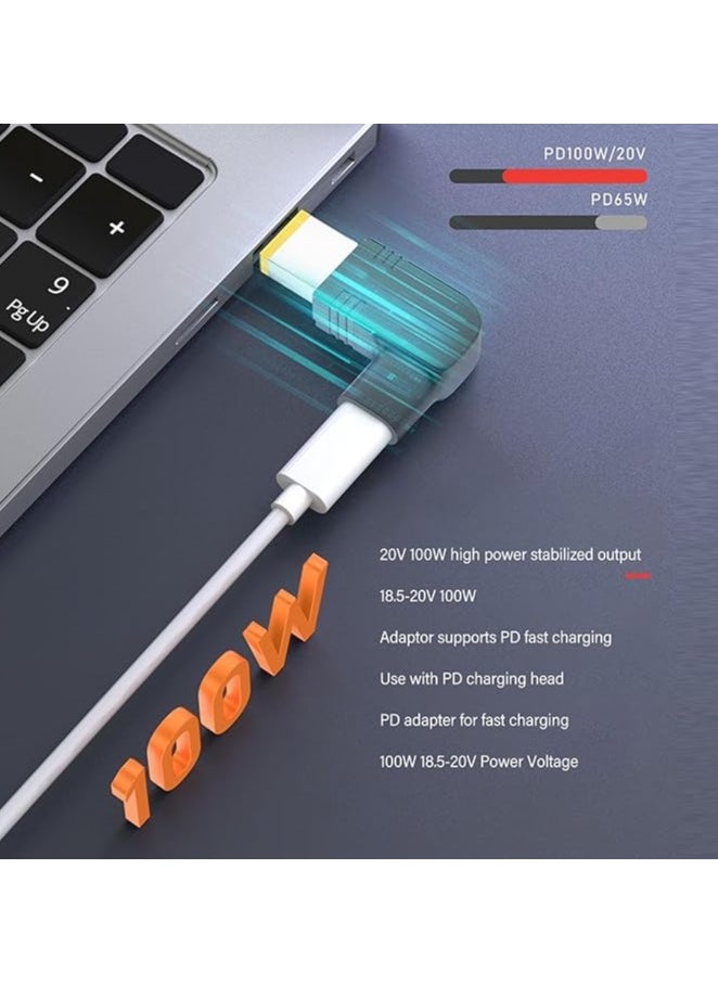 USB C to DC Adapter, USB Type C Female Input to 4.0 1.35mm DC Power Charging Adapter Support PD Fast Charging, Printer Adapter for Laptop and Other Devices,