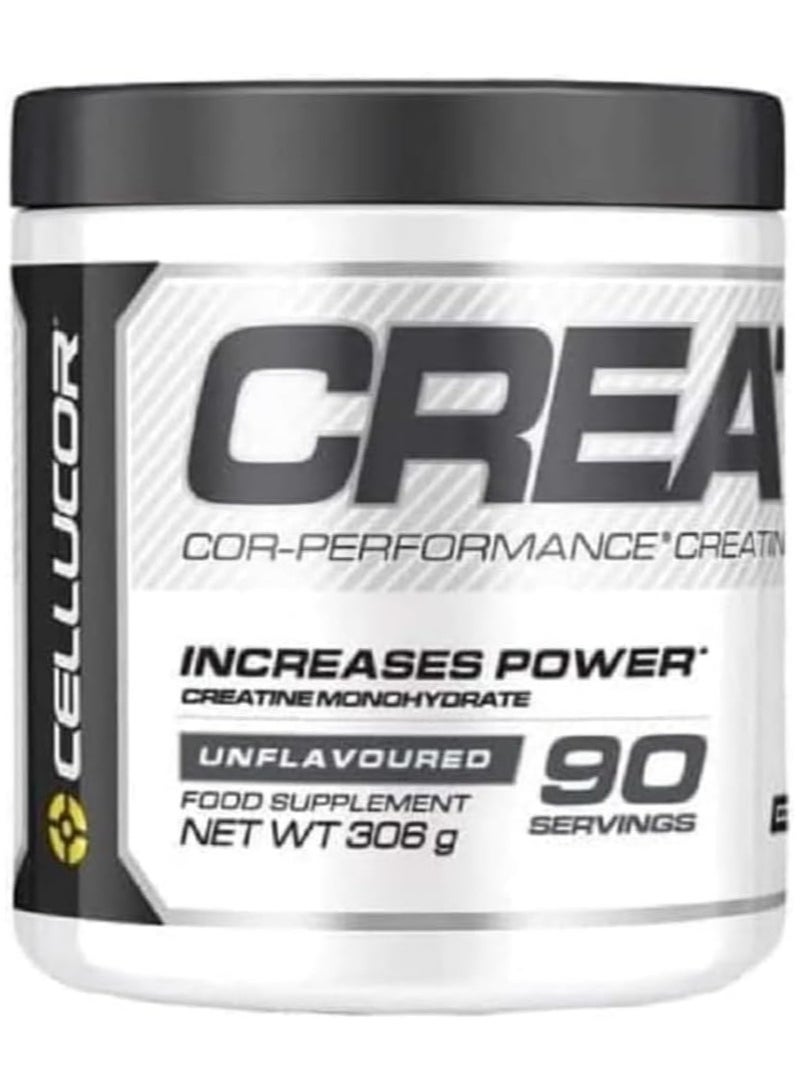 Cor-Performance Creatine Monohydrate for Increases Power, 306g, 90 Servings