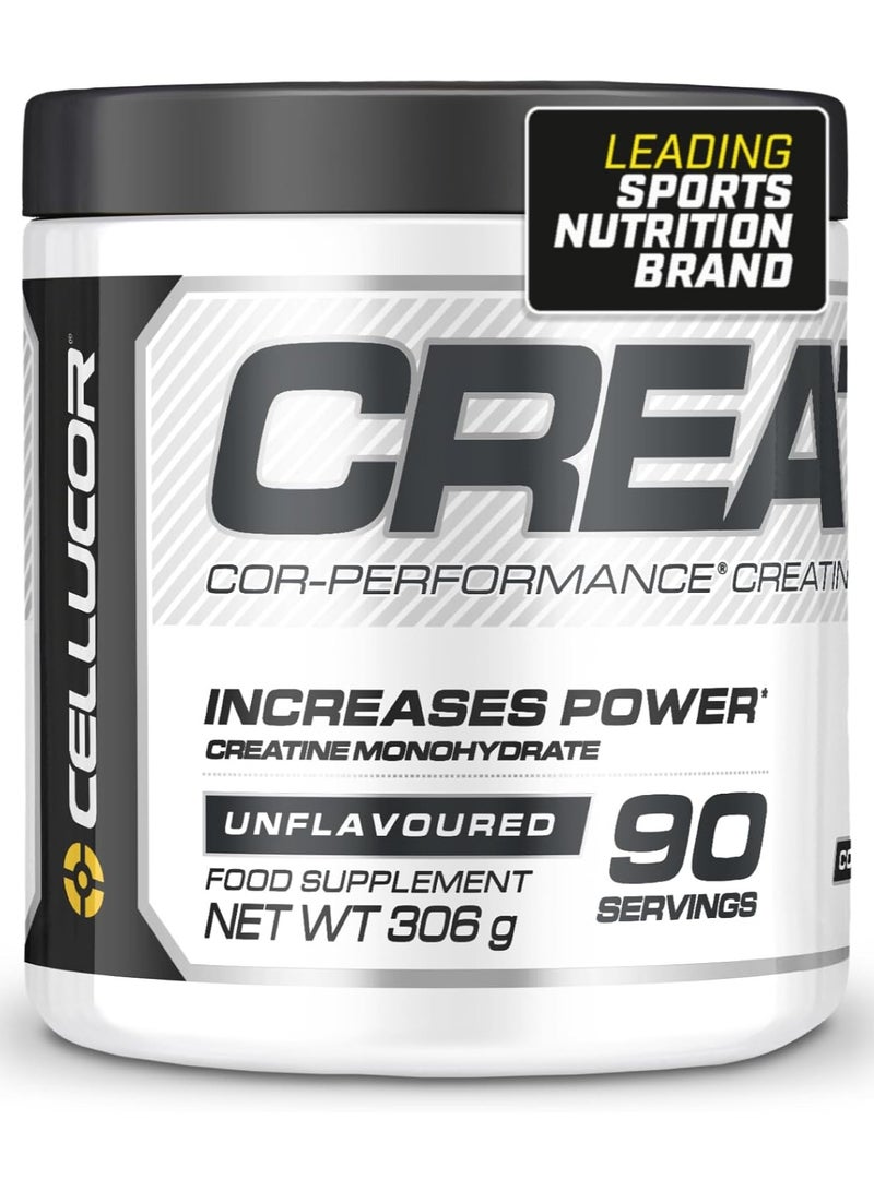 Cor-Performance Creatine Monohydrate for Increases Power, 306g, 90 Servings