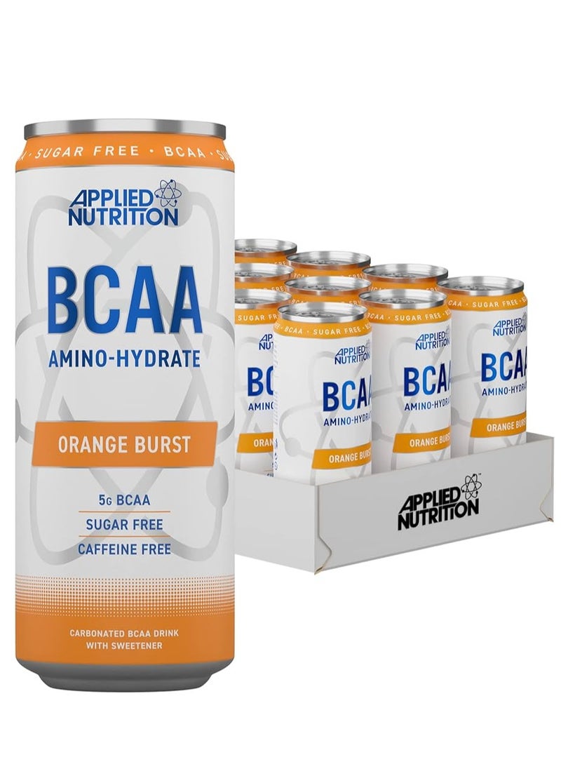 Applied Nutrition BCAA Amino - Hydrate Drink Orange Burst Flavor 330ml Pack of 12