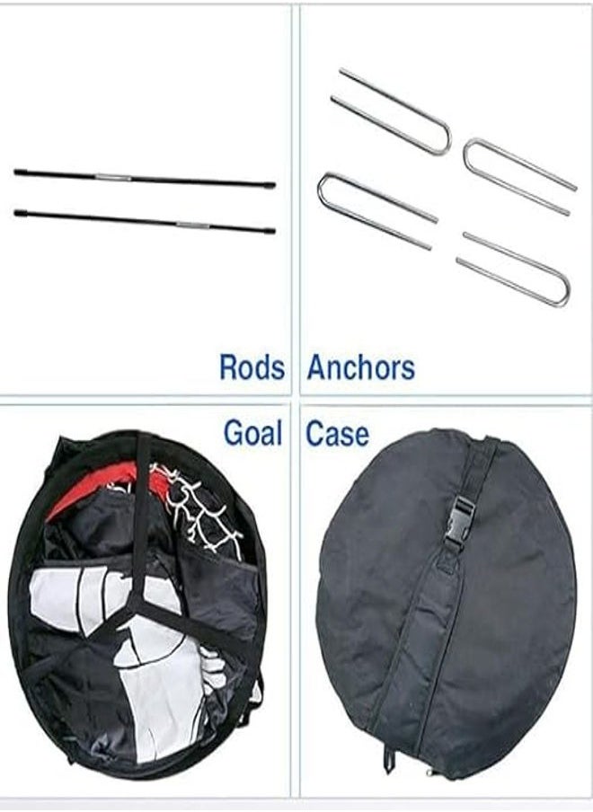 2 in 1 Soocer Goal for Kids Pop Up Kids Soccer Net Soccer Target with Carry Bag Perfect for Backyard Indoor Outdoor Sports