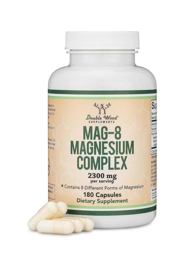 Magnesium Complex (Mag-8) Supplement 436 mg per Serving 180 capsules