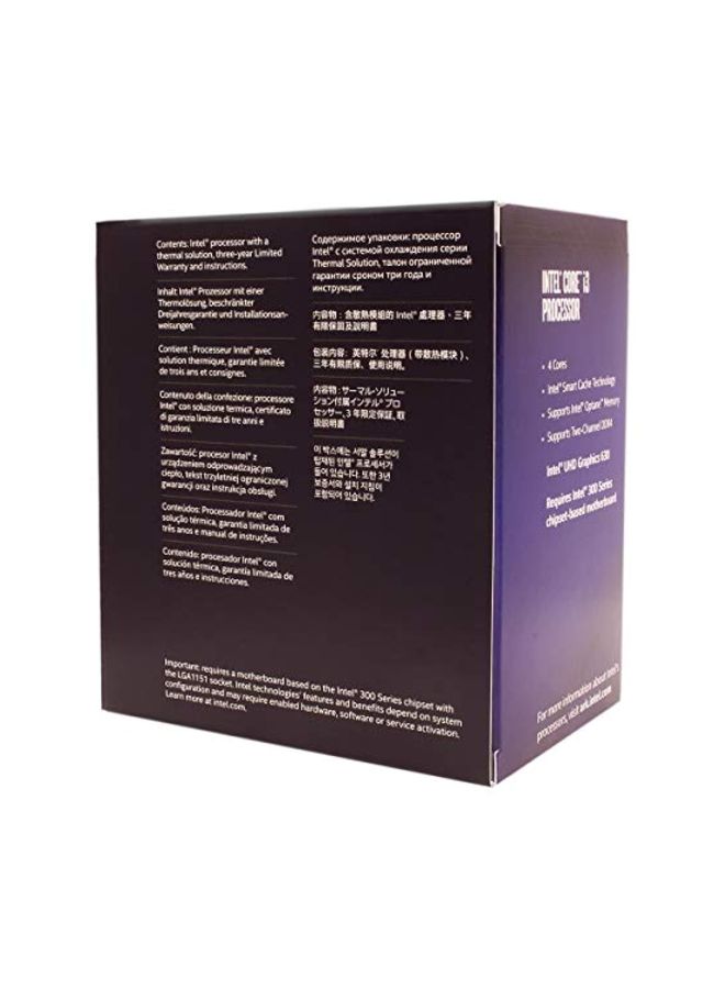 8th Gen Core i3 Turbo Desktop PC Processor Black