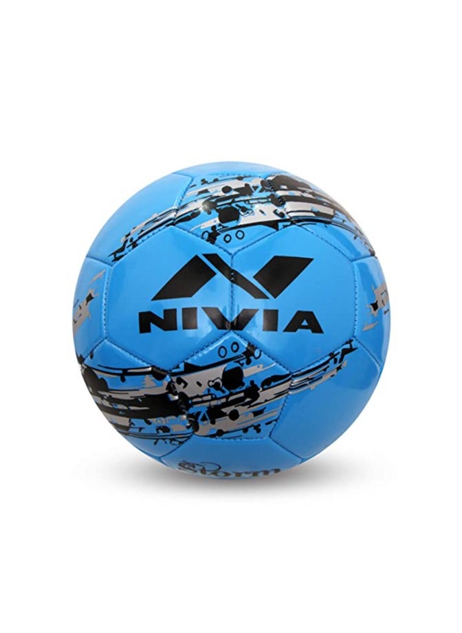 NIVIA SNOW STORM MACHINE STITCHED FOOTBALL SIZE – 5 BLUE