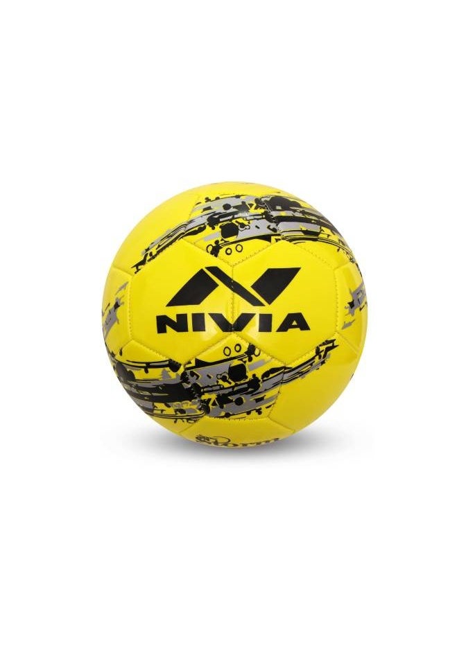 NIVIA SNOW STORM MACHINE STITCHED FOOTBALL SIZE – 5 YELLOW