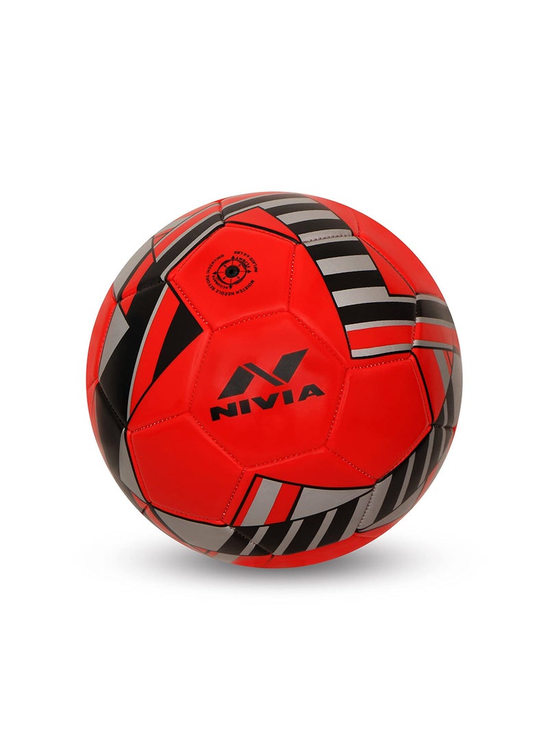 NIVIA BLADE MACHINE STITCHED FOOTBALL SIZE -5 RED