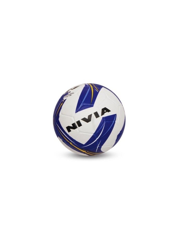 NIVIA REVOLUTION MOULDED F.BALL NO.5 WHITE/BLUE