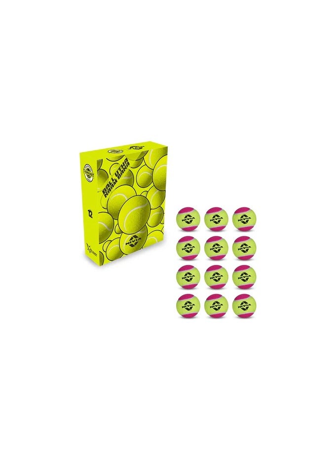 NIVIA TENNIS BALL HEAVY WEIGHT MULTI COLOUR LAWN-TENNIS BALL MULTI PURPOSE BALL