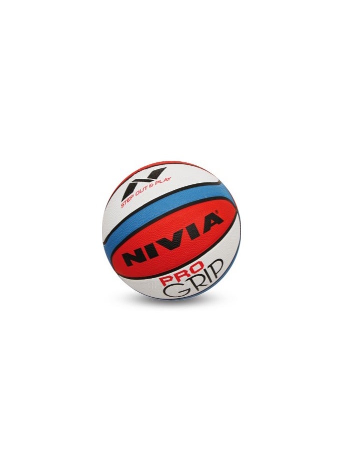 NIVIA PRO GRIP BASKETBALL NO.7 RED/BLUE/WHITE