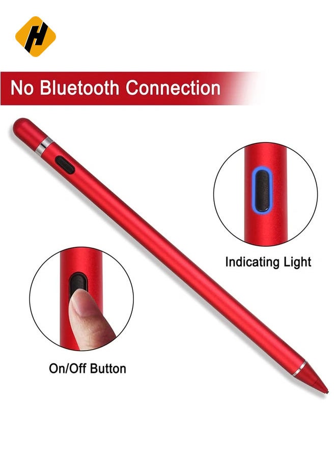 Active Stylus Pens for Touch Screens, Digital Stylish Pen Pencil Rechargeable Compatible with Most Capacitive Touch Screens