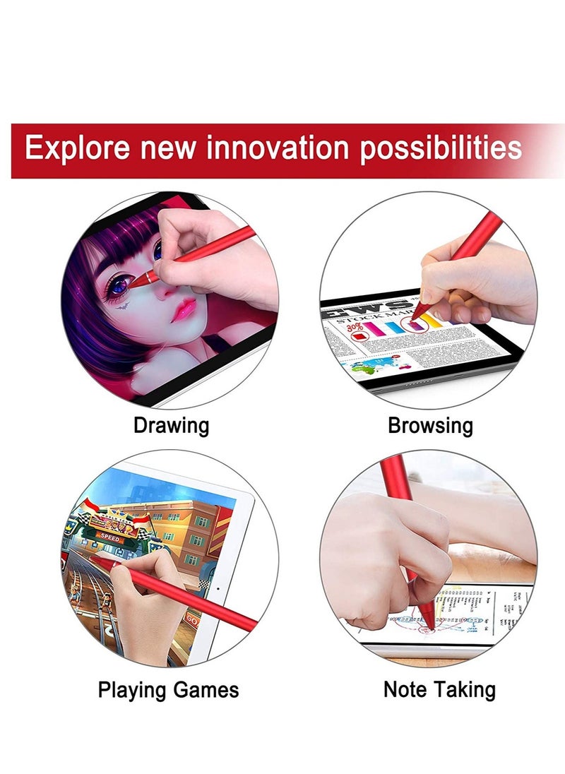 Active Stylus Pens for Touch Screens, Digital Stylish Pen Pencil Rechargeable Compatible with Most Capacitive Touch Screens