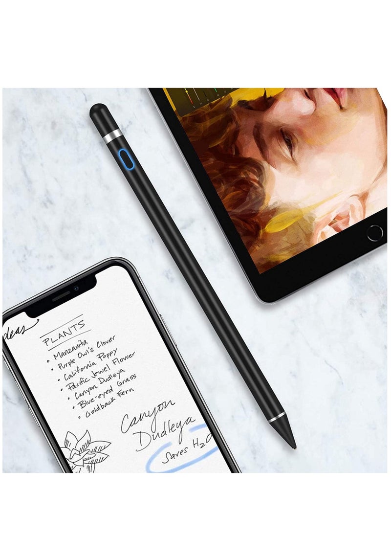 Active Stylus Pens for Touch Screens,  Rechargeable Digital Stylish Pen Pencil Universal for iPhone/iPad Pro/Mini/Air/Android and Most Capacitive Touch Screens