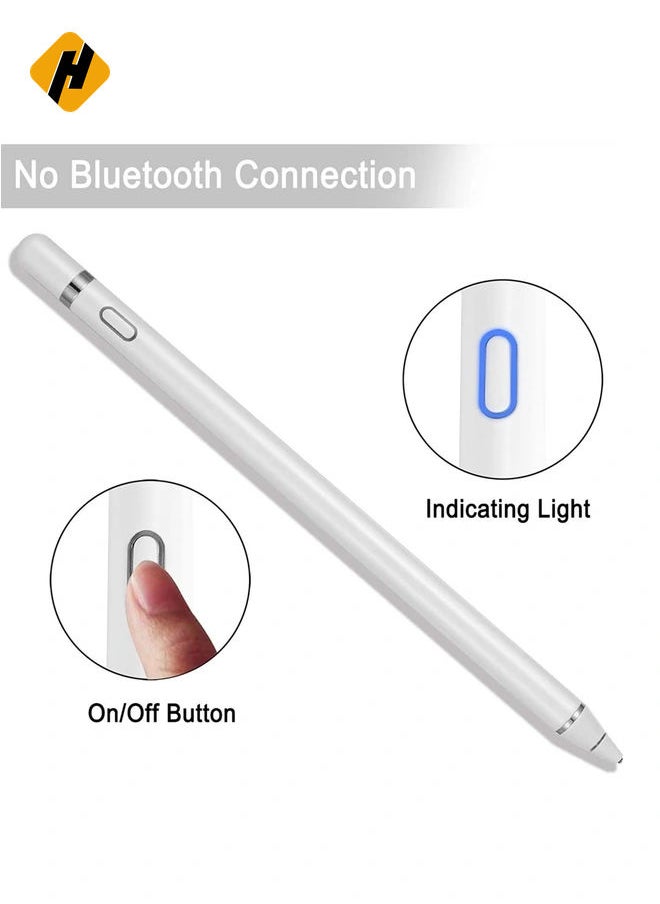 Active Stylus Pens for Touch Screens, Digital Stylish Pen Pencil Rechargeable Compatible with Most Capacitive Touch Screens