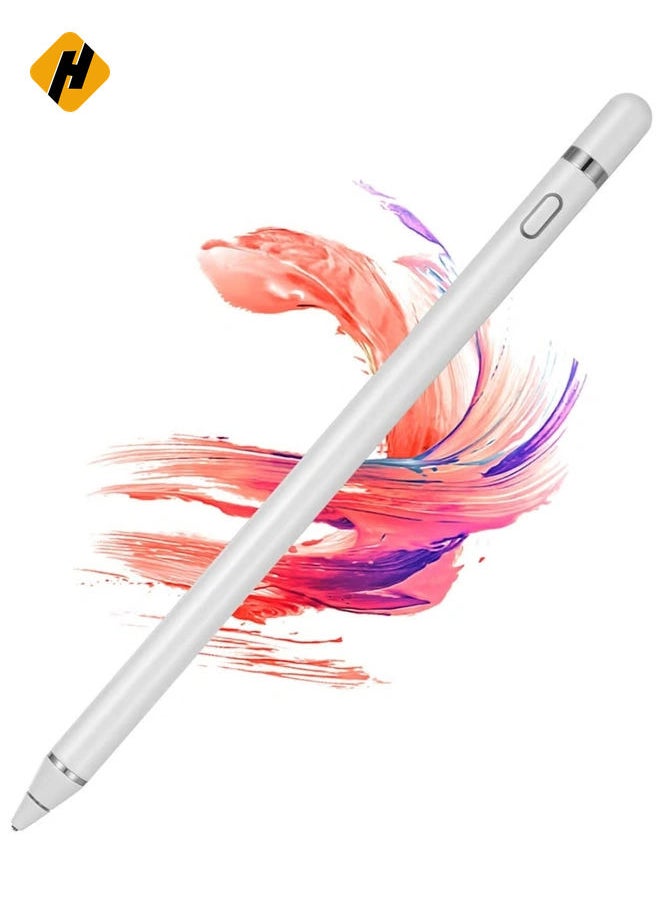 Active Stylus Pens for Touch Screens, Digital Stylish Pen Pencil Rechargeable Compatible with Most Capacitive Touch Screens