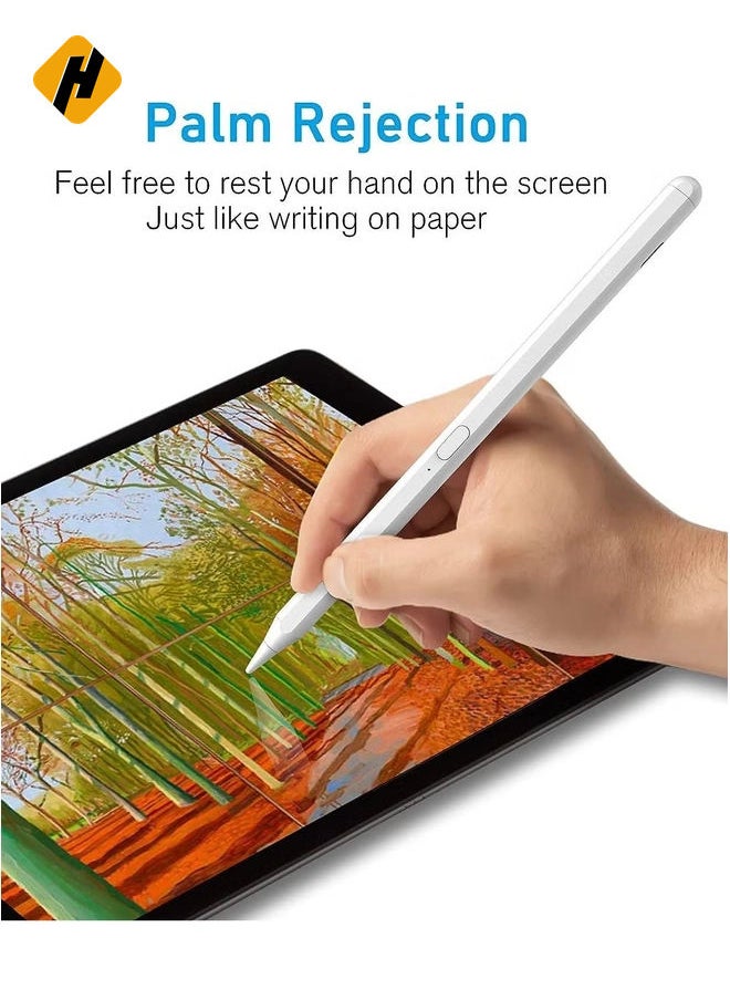 iPad, Stylus Pen for iPad with Bluetooth Magnetic, Palm Rejection, Tilt, Compatible with iPad Pro 11in1/2/3, iPad Pro12.9in3/4/5, iPad Air4/5, iPad Mini 6