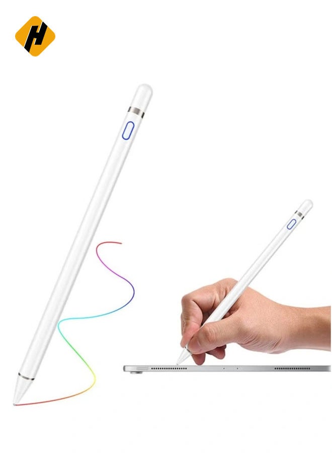 High Tech Smart Stylus Pen For iPad/ Tab/ Mediapad White