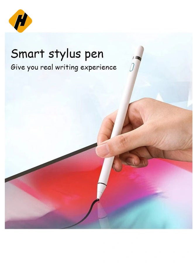 Stylus Pen Touch Screen Pencil: Active Stylus Pens Compatible for Apple iPhone iPad HP DELL Tablet Phone Laptop Chromebook Kindle Fire - Fine Point Digital Capacitive Drawing Pencil