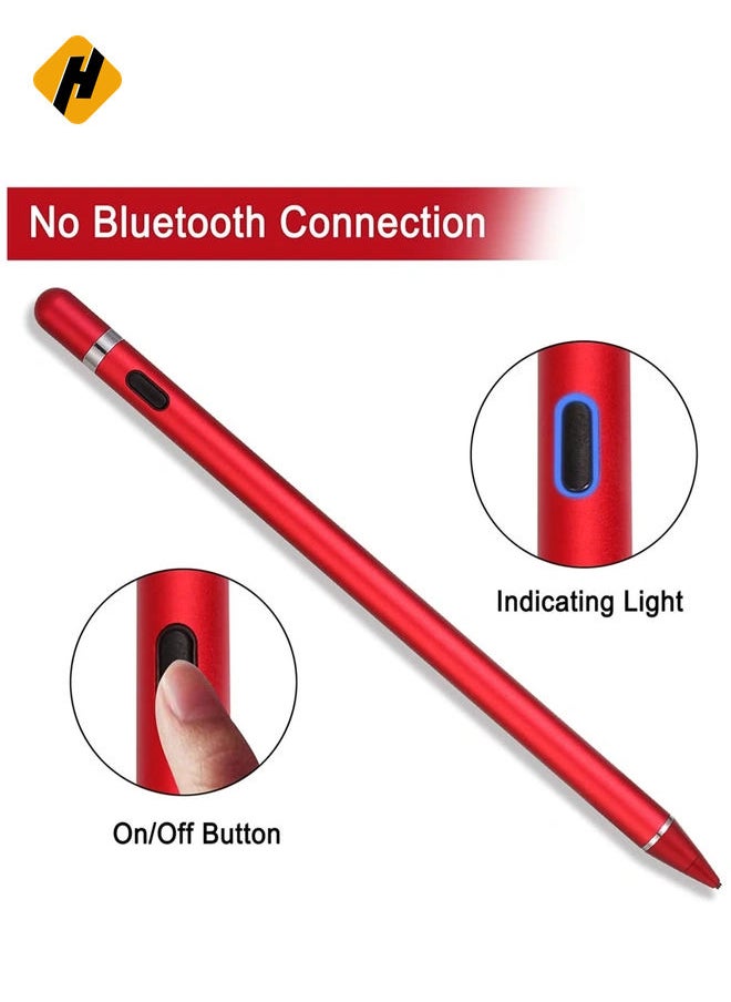 Active Stylus Pens for Touch Screens, Digital Stylish Pen Pencil Rechargeable Compatible with Most Capacitive Touch Screens