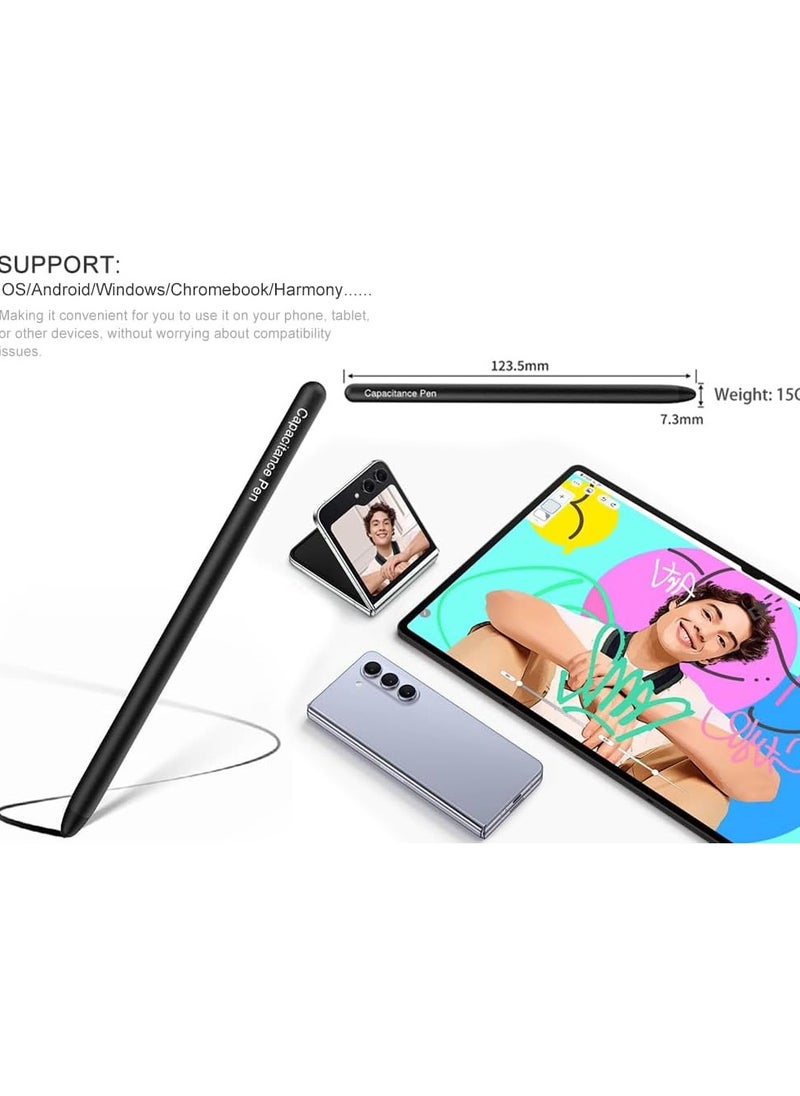 Z Fold 5 Pen, Stylus Pen for fold4/fold3, Universal Stylus Pens for Touch Screens, Touch Screen Pen for Samsung Tablet, Pad, Air, Stylus Pen for Samsung Tablet A8 (Black)