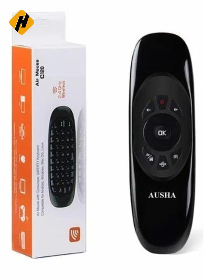 2.4G Mini Wireless Air Mouse with Integrated English Keyboard – Compact Control for Smooth Navigation