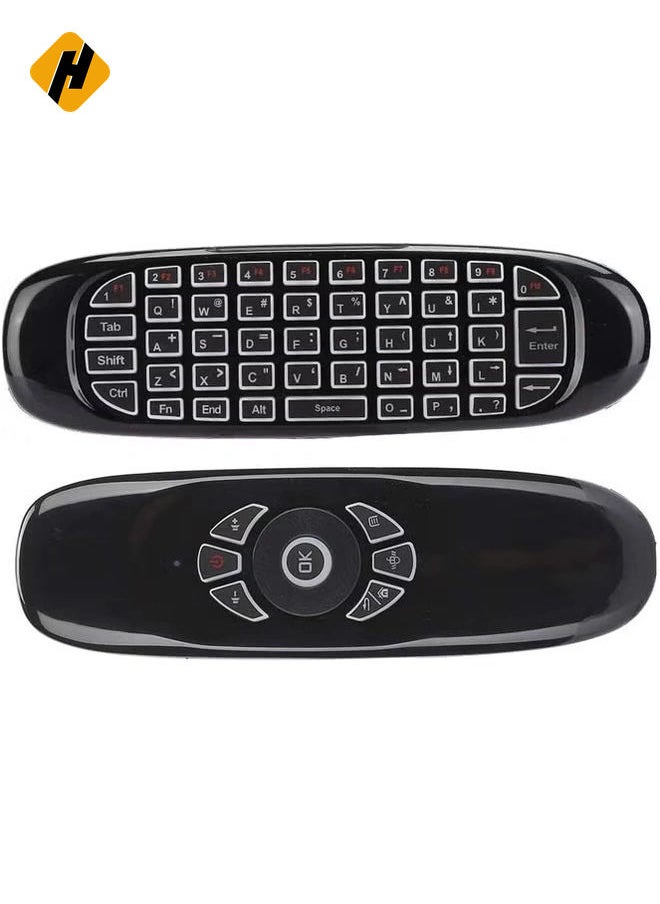 2.4G Mini Wireless Air Mouse with Integrated English Keyboard – Compact Control for Smooth Navigation