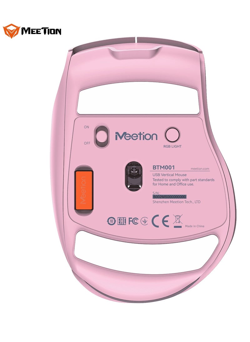 MEETION Wireless Dual-Mode Ergonomic Mouse BTM001 Ergonomic Design 2.4g Bluetooth Dual Mode Multiple Colors Available