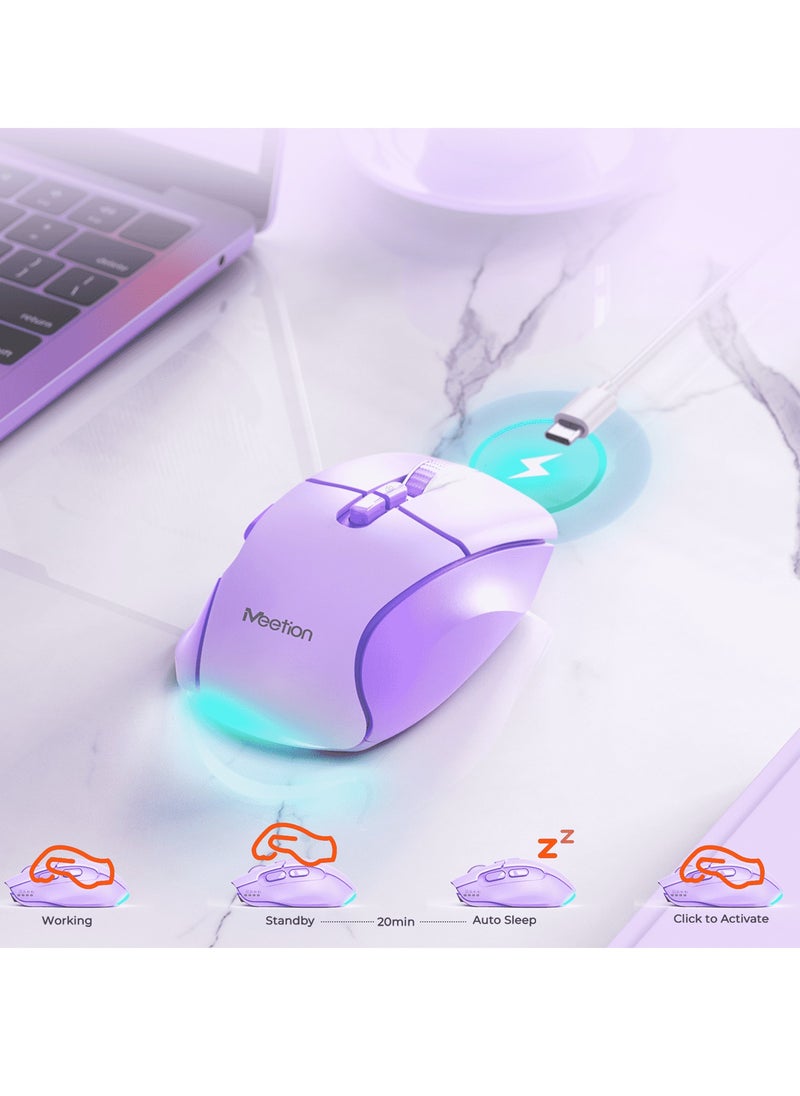 MEETION Wireless Dual-Mode Ergonomic Mouse BTM001 Ergonomic Design 2.4g Bluetooth Dual Mode Multiple Colors Available