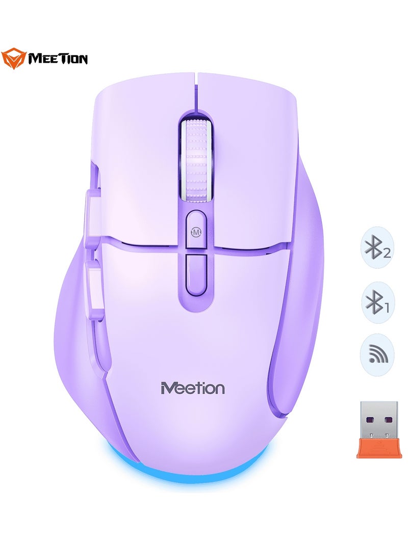 MEETION Wireless Dual-Mode Ergonomic Mouse BTM001 Ergonomic Design 2.4g Bluetooth Dual Mode Multiple Colors Available