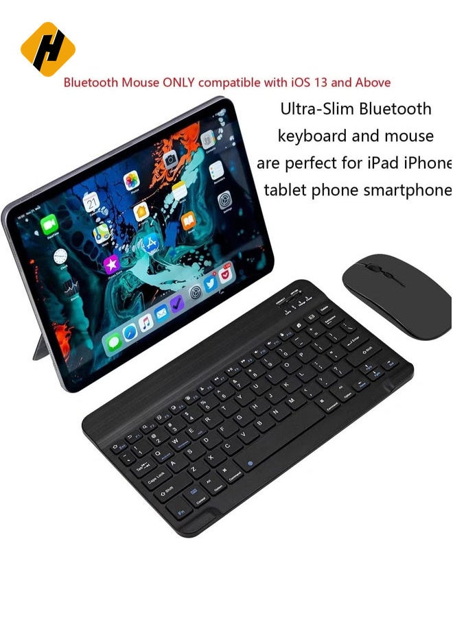 Wireless Keyboard Mouse Set for Apple iPad iPhone iOS 13