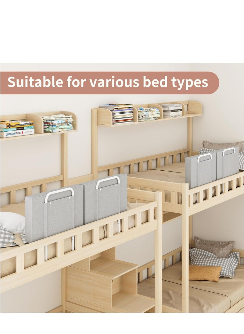 Bed Rail Bed Rail Guards for Toddlers Guard Bumper for Baby Safe Bed Side Rail Height Adjustable Baby Safety Bed Protective Fence Easy Installationl (50*7*28cm, 2pcs) ﻿