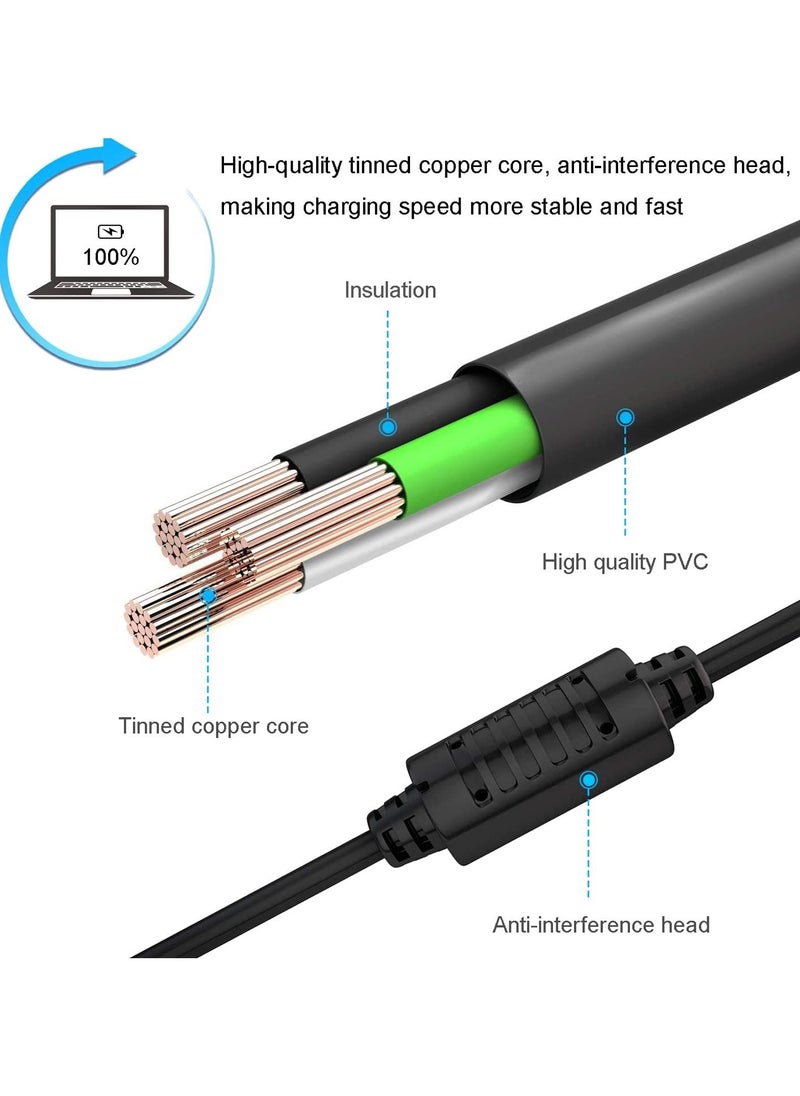 45W 19.5V 2.31A AC Adapter Laptop Charger for HP, Notebook Power Supply with Power Cord Compatible with HP 45W Elitebook Folio, Spectre Ultrabook,Pavilion Touchsmart and More(4.5mm X 3mm)