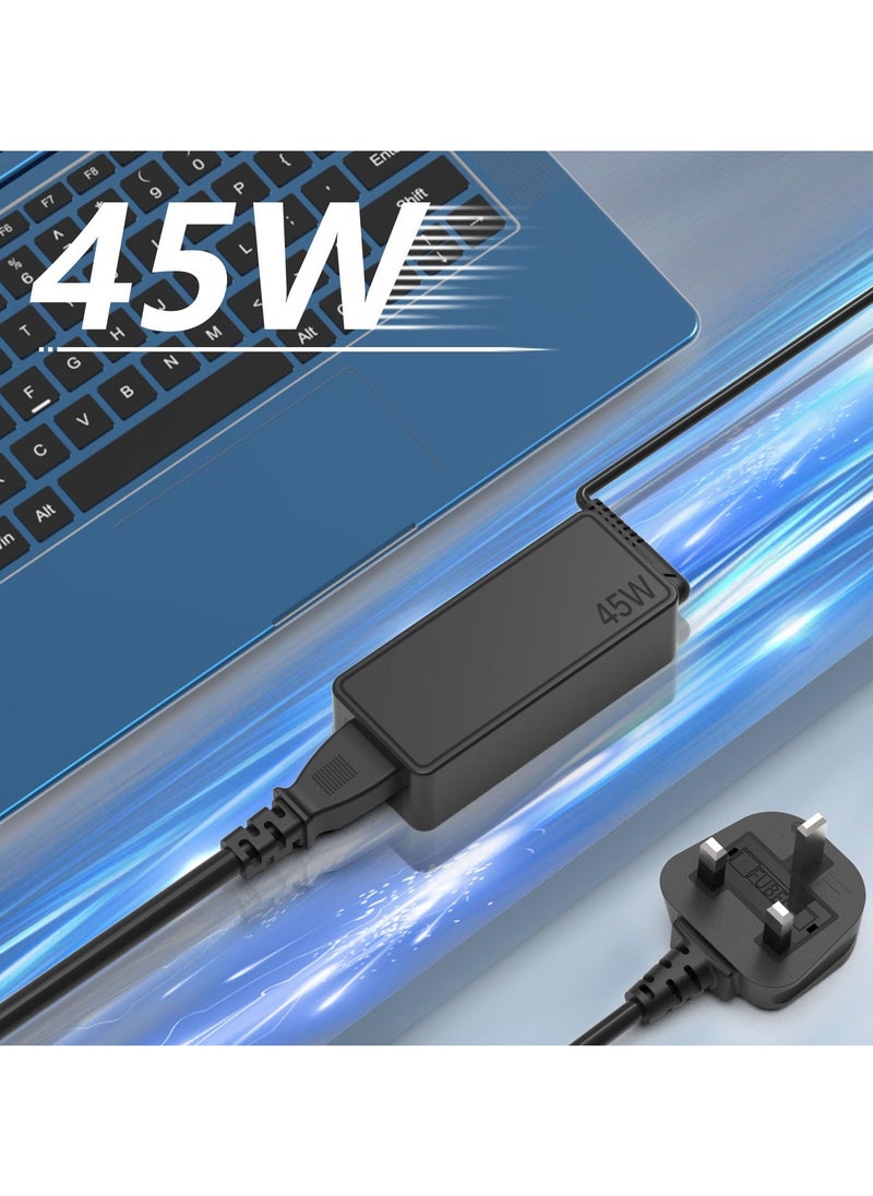 45W USB C Chromebook Laptop Charger, Fast Charging Power Supply Cable Adapter for HP, Lenovo, Acer, Asus, Samsung, Google, Widely Compatible With More Devices With Type-c Interface