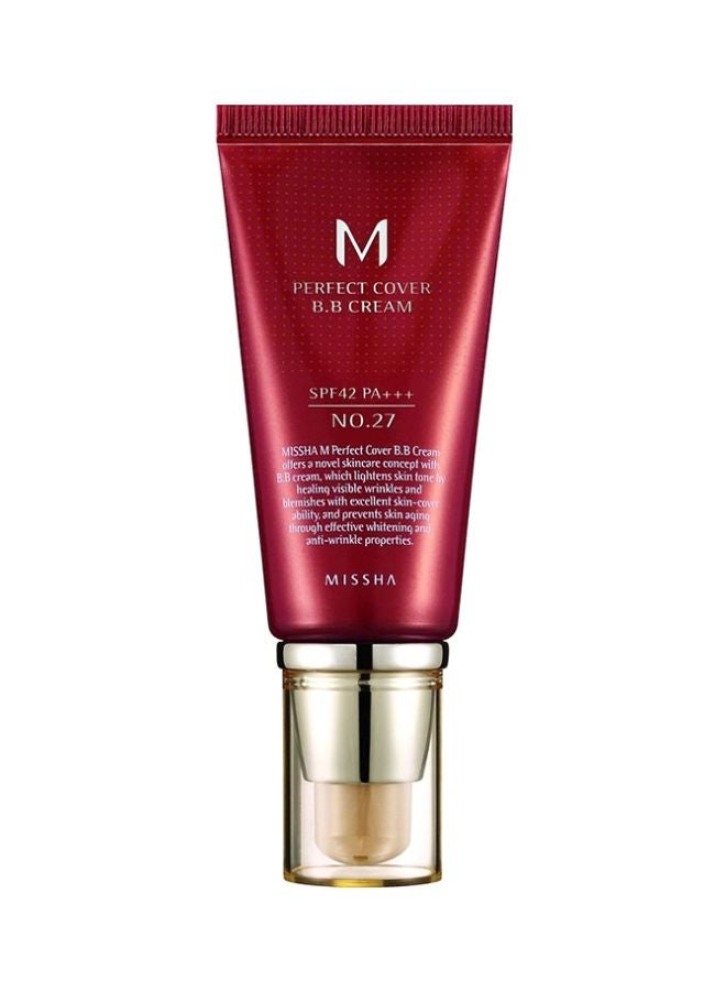 M Perfect Cover BB Cream SPF42/PA+++ 50ml No.27 Honey Beige