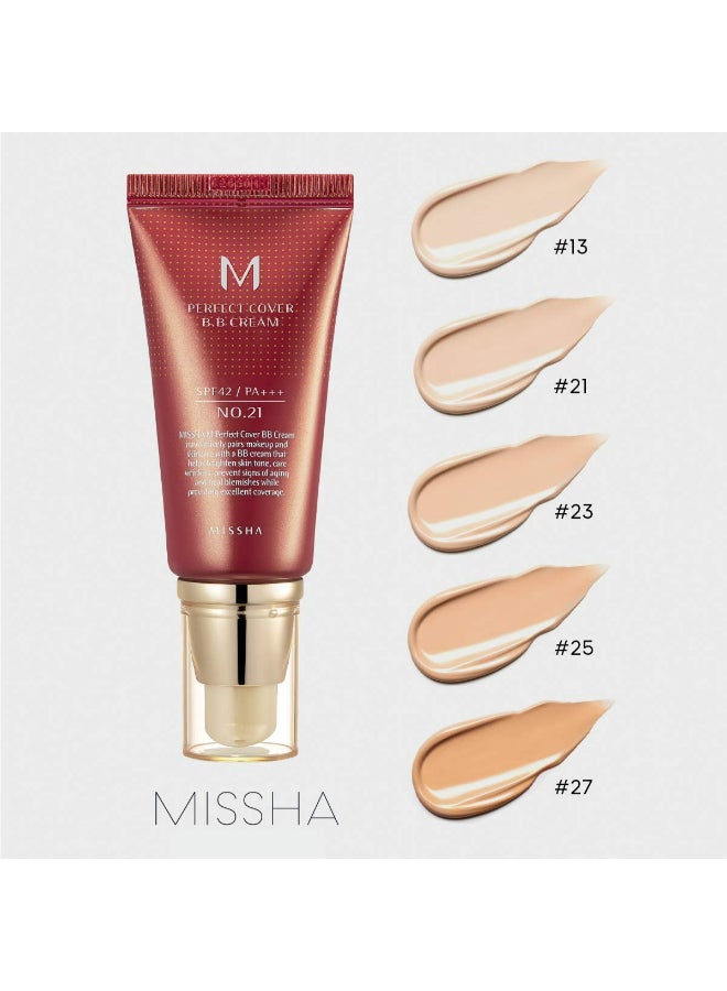 M Perfect Cover BB Cream SPF42/PA+++ 50ml No.27 Honey Beige