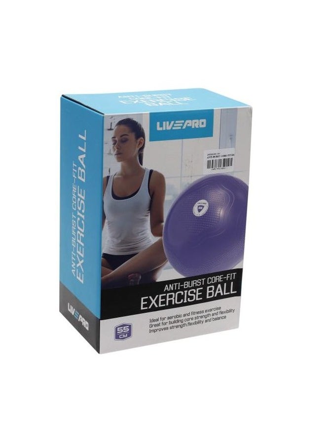 Anti - Burst Core - Fit Exercise Ball 55CM