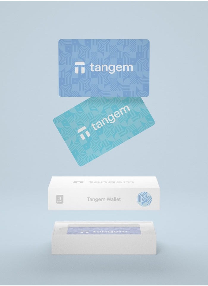 Tangem Crypto Hardware Wallet 2.0 [PACK OF 3 Cards] - Sky Blue