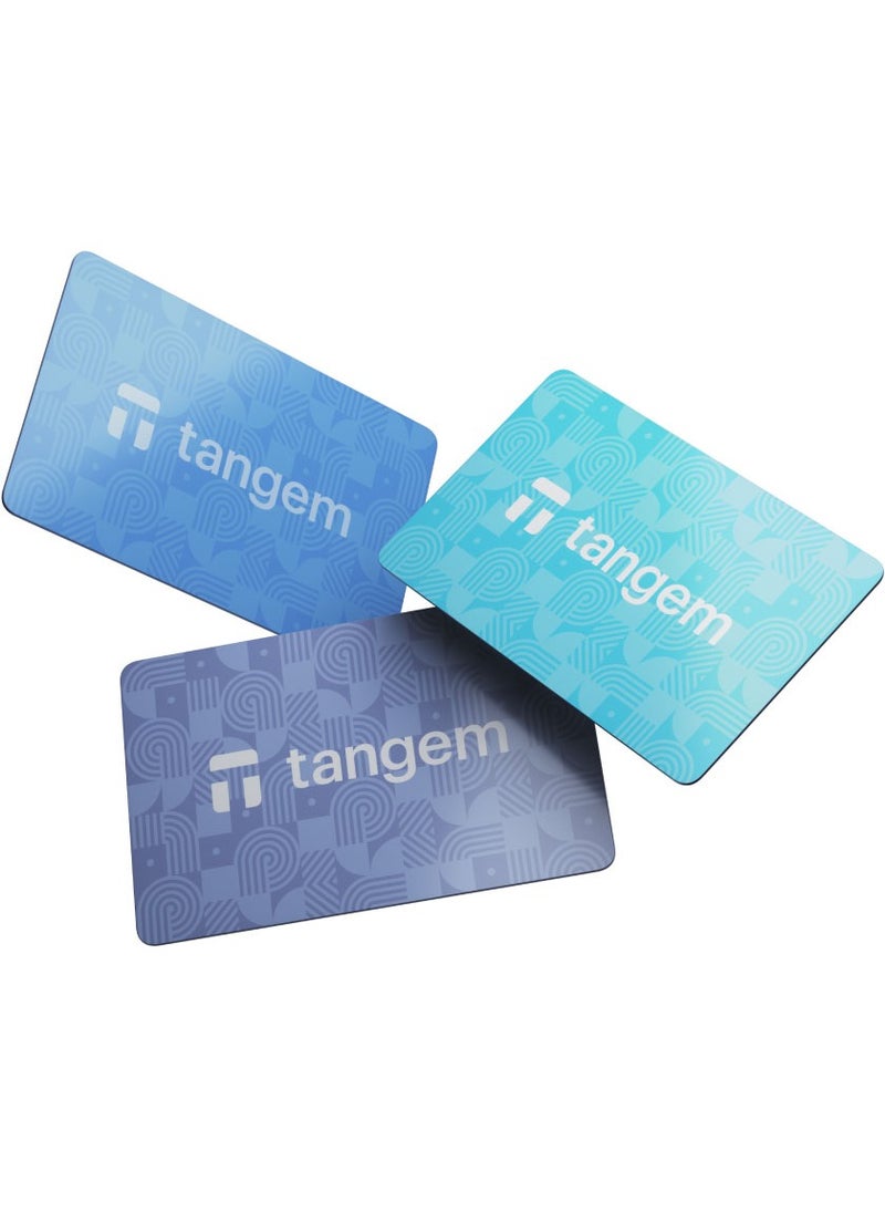 Tangem Crypto Hardware Wallet 2.0 [PACK OF 3 Cards] - Sky Blue