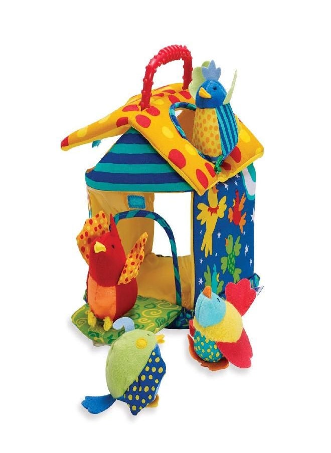 Manhattan Toy Put and Peek Birdhouse Soft Activity Toy