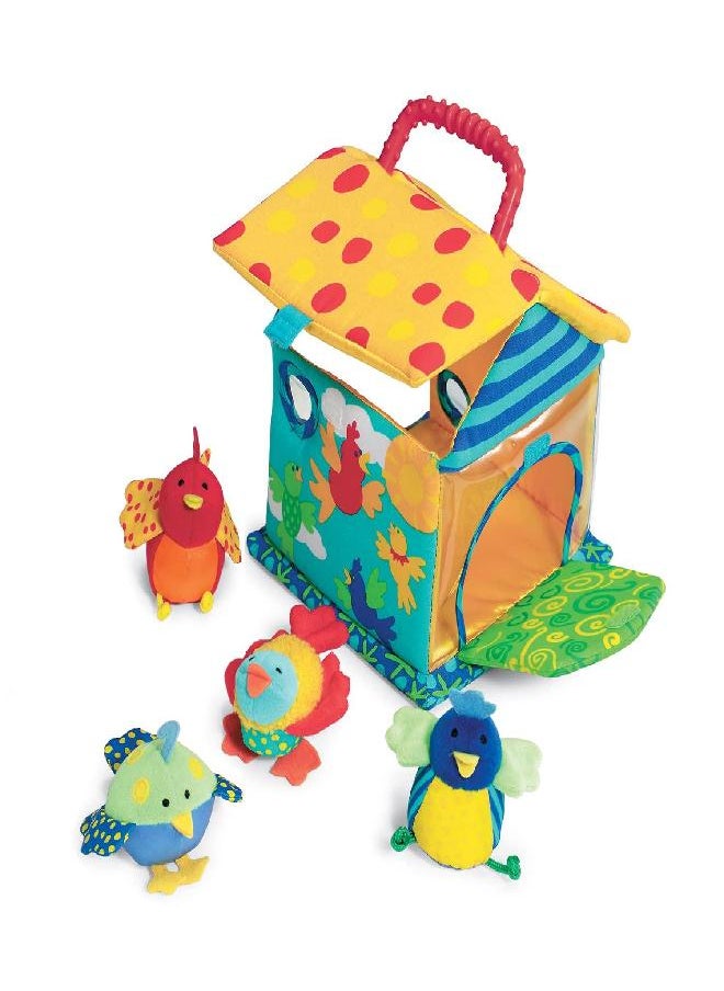 Manhattan Toy Put and Peek Birdhouse Soft Activity Toy