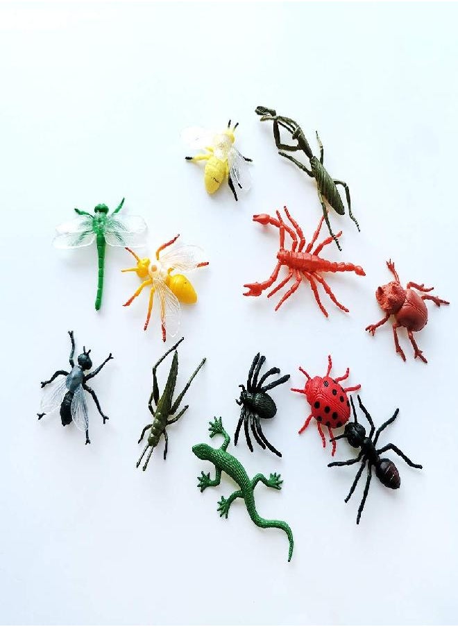 Montessori Animal Match - Insect Animal Figurines with Matching Cards Language Montessori Materials Preschool Learning Toy NEWT008