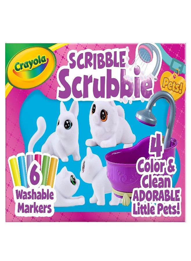 Crayola Scribble Scrubbie Pets Tub Set, Toys for Girls & Boys, Gifts for Kids, Ages 3, 4, 5, 6