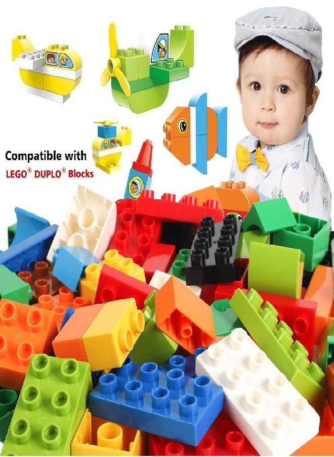 Liberty Imports Big Building Blocks 166 Pieces with Storage Box | Large Bricks Set Educational DIY Classic Construction Toy for Kids, Compatible with Major Brands