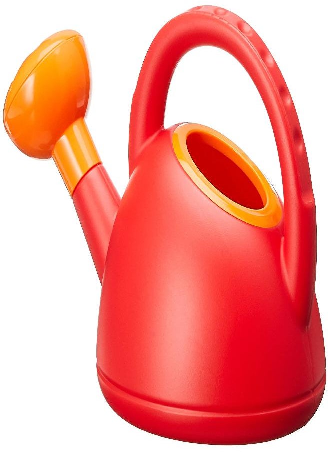 Hape Sand and Beach Toy Watering Can Toys, Red, L: 8.5, W: 5.7, H: 4.9 inch