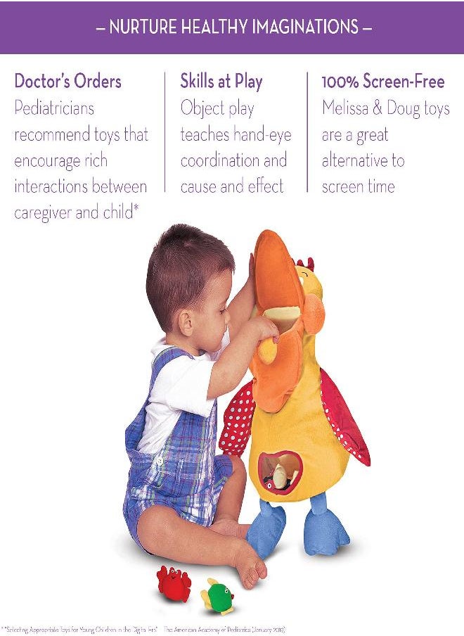 Melissa & Doug K's Kids Hungry Pelican Soft Baby Educational Toy