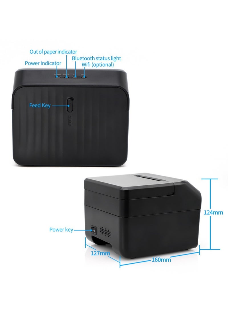 Bluetooth Receipt Thermal Printer Black