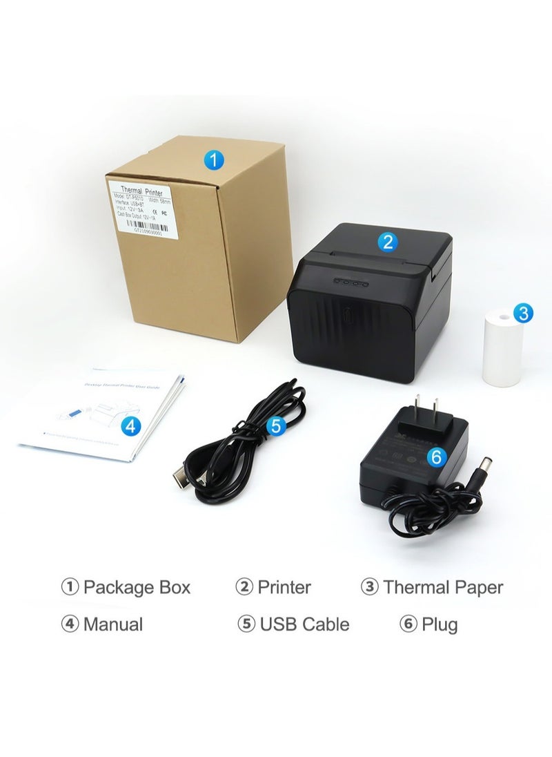 Bluetooth Receipt Thermal Printer Black